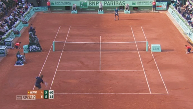 Tennis/Roland Garros (huitième de finale): immersion en direct dans le match entre Wawrinka et 