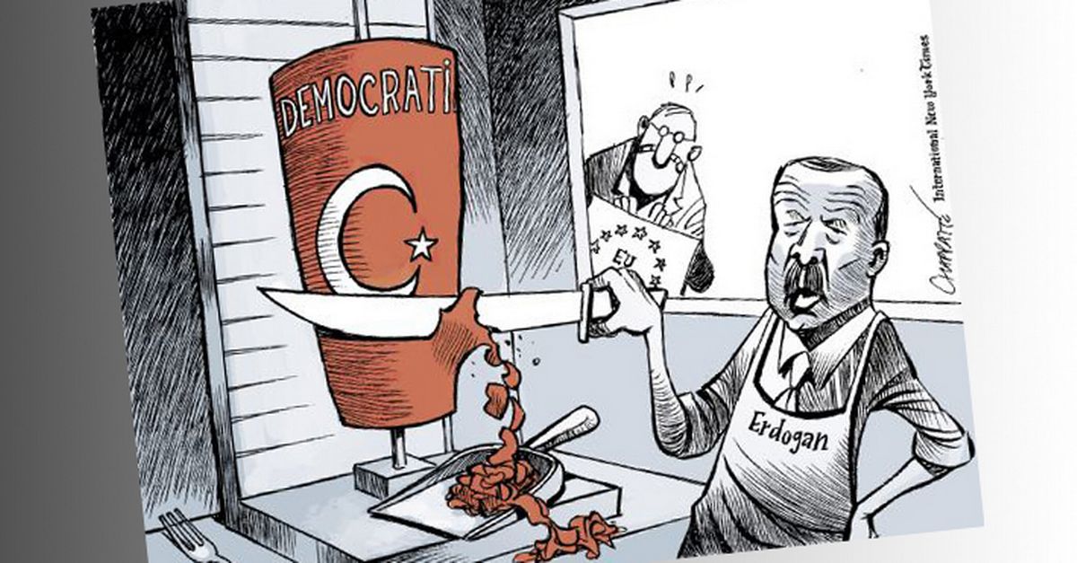 Brandir un dessin de Chappatte est mal vu dans la Turquie d'Erdogan -  rts.ch - Monde