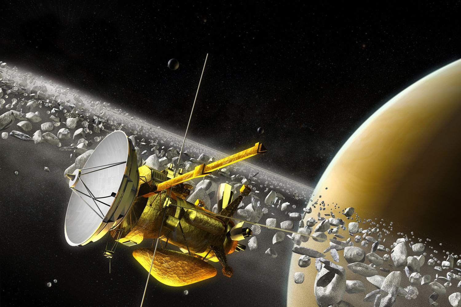 La Sonde Cassini Se Désintègre Après 13 Ans D'exploration De Saturne ...