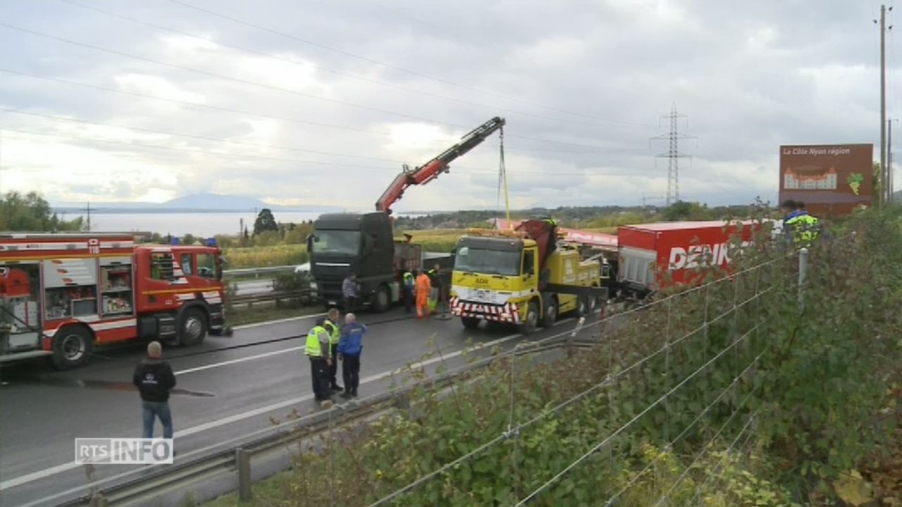 L'A1 rouverte après l'accident qui a impliqué trois poids ...