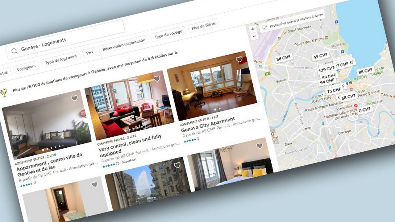 Des Centaines D Appartements Sur Airbnb Echappent Au Marche Locatif A Geneve Rts Ch Geneve