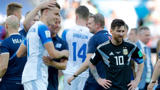 Mondial-2018: l'Argentine tenue en échec par l'Islande, mais si, Messi! 