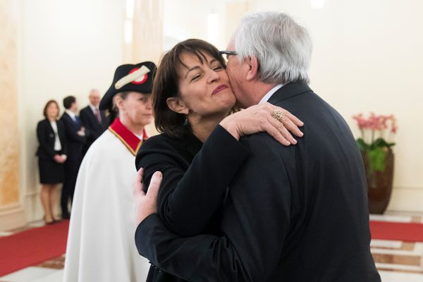 Doris Leuthard et Jean-Claude Juncker en novembre 2017.