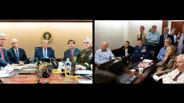 Ecoutez Voir Trump Et Obama Dans La Meme Situation Room