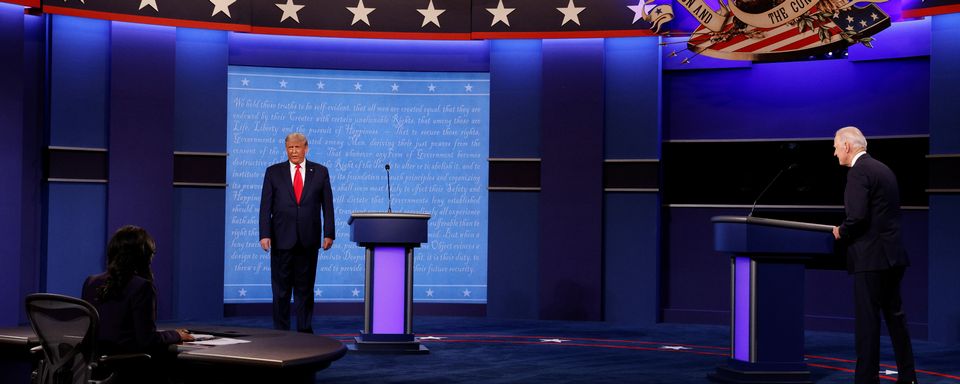 Dernier duel entre Donald Trump et Joe Biden avant le sprint final. [Jonathan Ernst - Reuters]