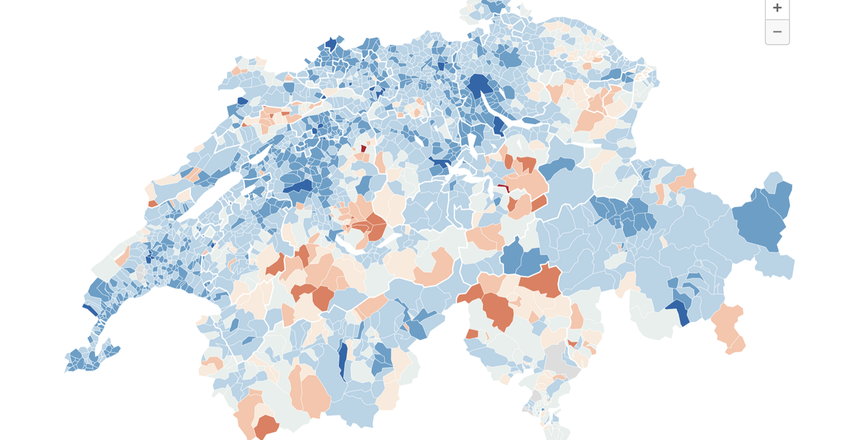 les cartes des resultats des votations federales commune par commune rts ch suisse
