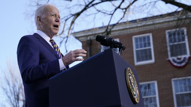 Le président américain Joe Biden lors d'un discours sur le droit de vote à Atlanta le 11 janvier 2022. [AP Photo/Patrick Semansky - Keystone]