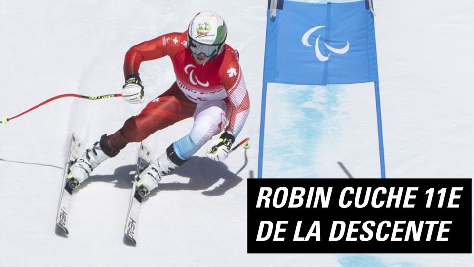 Robin Cuche placed 11th in the Paralympic downhill. [Keystone]