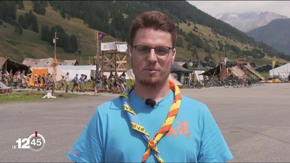 Colin Vollmer, porte-parole camp fédéral de scouts dans le district de Conches (VS) [RTS]