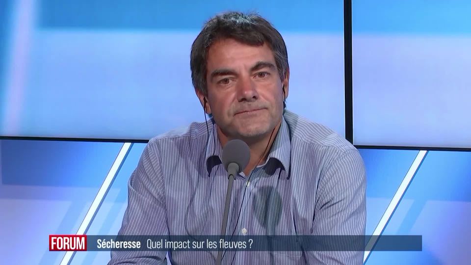 L’impact de la sécheresse sur les fleuves: interview de Gilles Mulhauser [RTS]