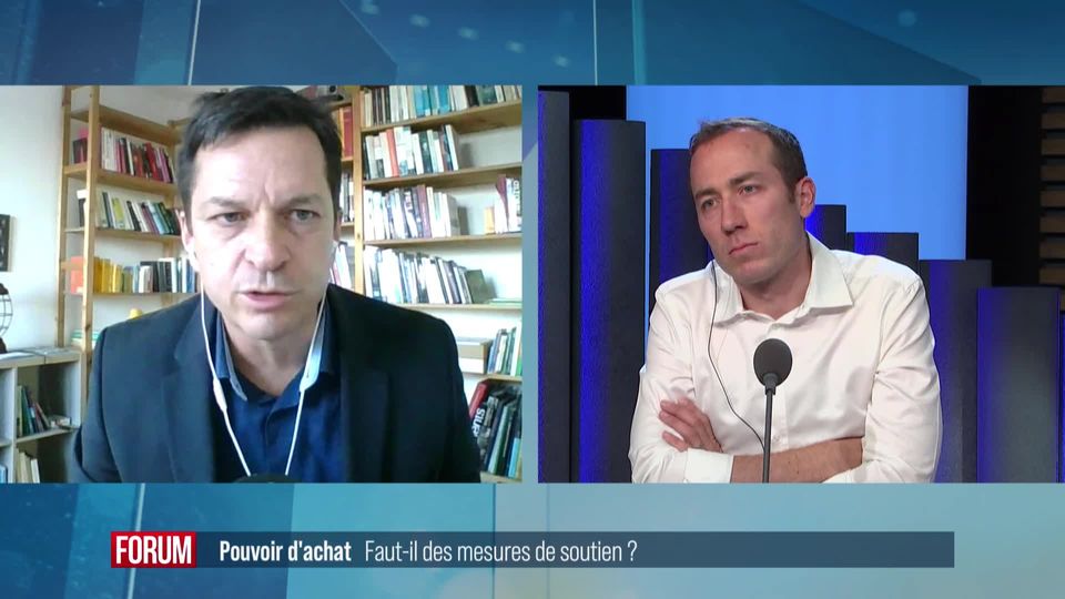 Que penser des mesures de soutien au pouvoir d’achat acceptées par le Conseil national? Débat entre Jérôme Cosandey et Benoît Gaillard [RTS]