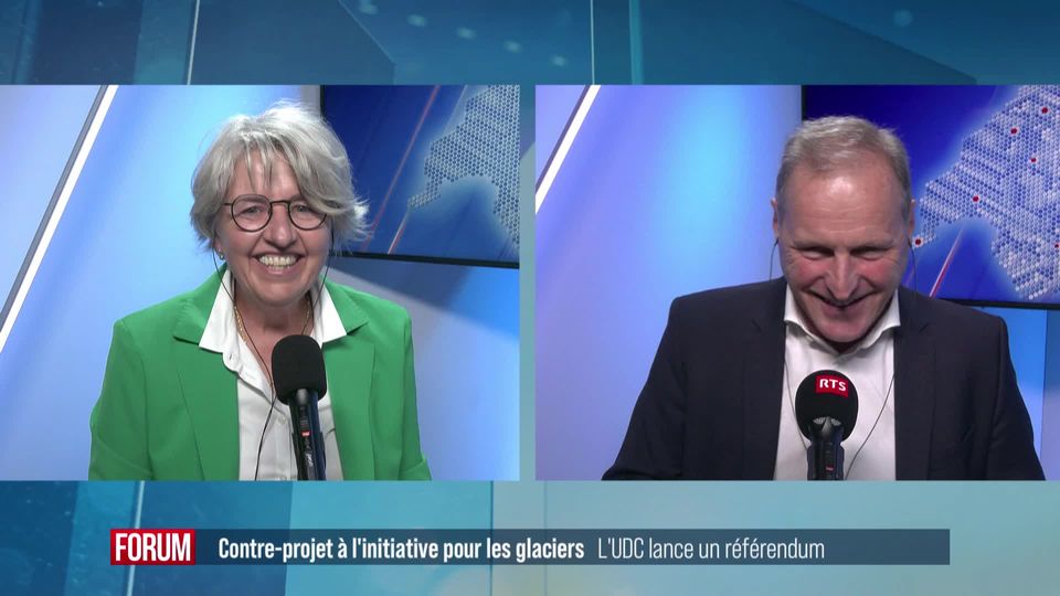 Référendum contre l’initiative pour les glaciers: débat entre Pierre-André Page et Elisabeth Baume-Schneider [RTS]