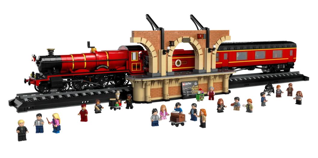 The famous Hogwarts Express in lego, a total of 5129 pieces sold for more than 540 francs. [lego.com]