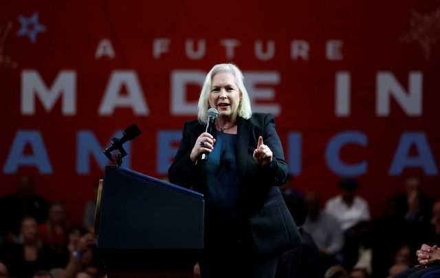 New York Democratic Senator Kirsten Gillibrand has announced that she will donate funds received from the FTX founder to charity. [Evelyn Hockstein - REUTERS]