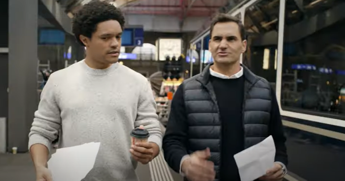 Swiss trains get a boost from tennis star Roger Federer and comedian Trevor Noah