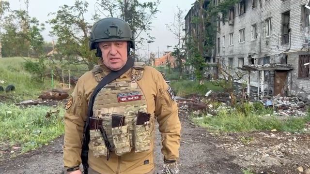 Wagner, the founder of the paramilitary group, released a video on Thursday in which he announced the transfer of control of the city of Baghmoud to the Russian military. [Press service of "Concord" - Reuters]