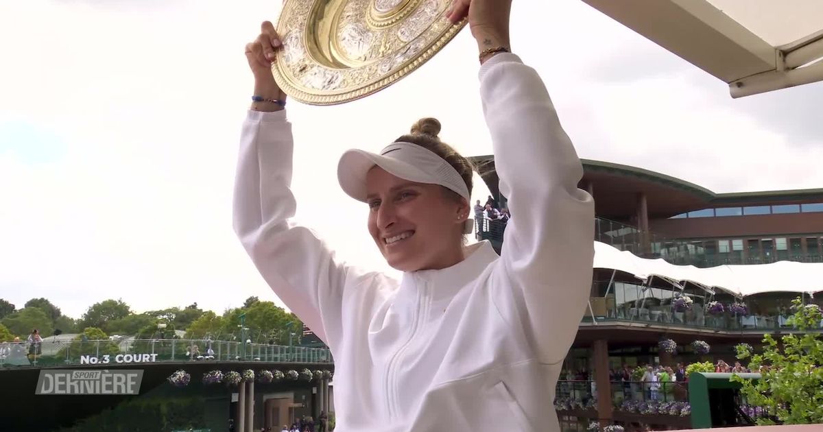 Tennis, Wimbledon, finale dames M.Vondrousova (CZE) remporte son