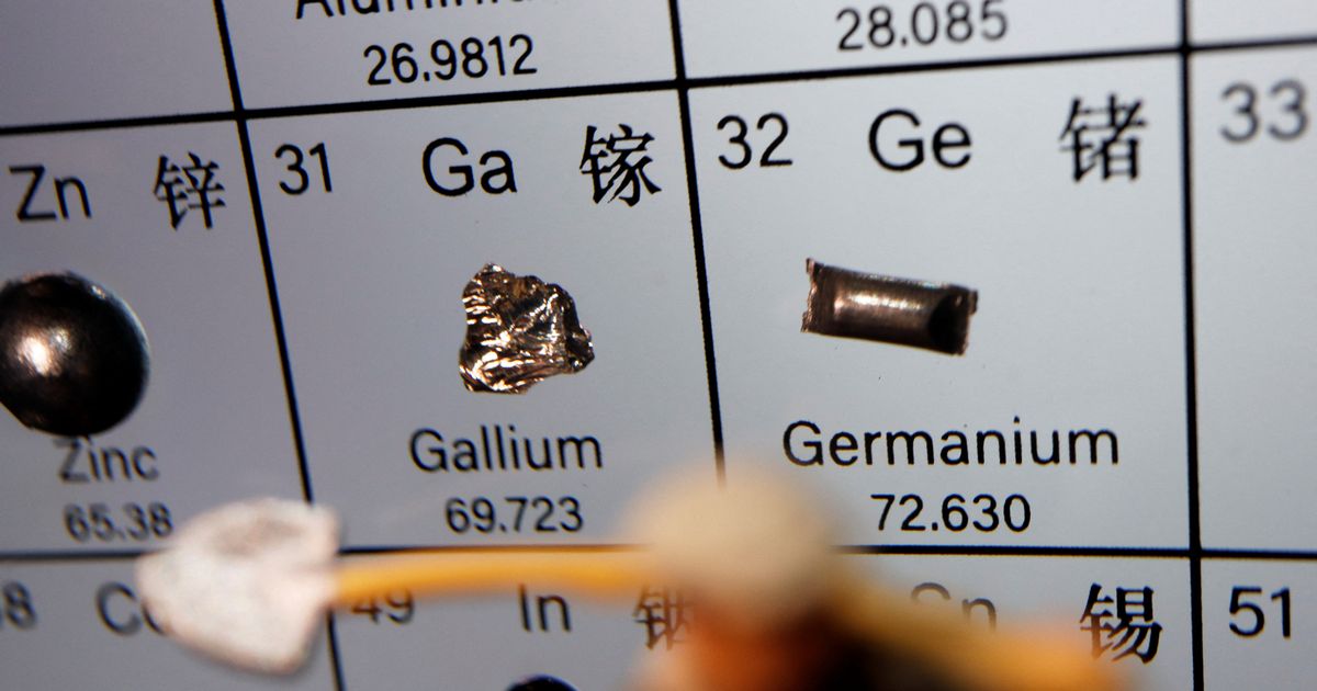 La Chine restreint l’exportation de gallium et de germanium, des métaux essentiels à l’industrie des semi-conducteurs, mais les effets devraient être limités