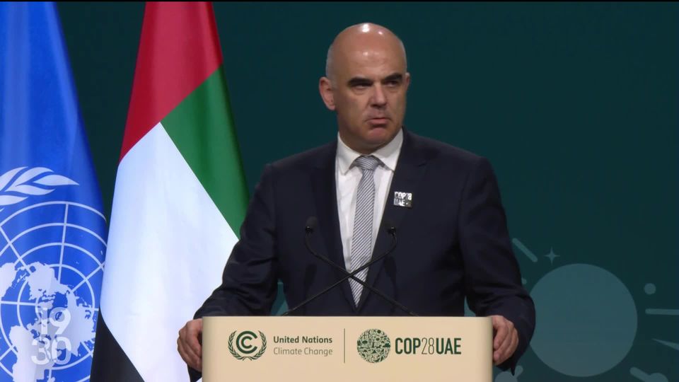 Cop 28 à Dubaï. 170 chefs d'Etat à la tribune dont le président de la Confédération. [RTS]