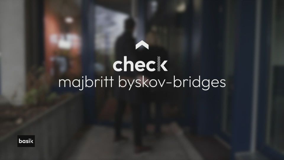 chèque : majbritt byskov-bridges, co-fondatrice alver [RTS]